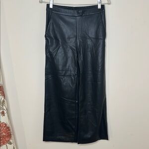 Elliott Lauren Black Wide Leg Faux Leather Pants